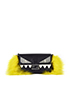 Micro Monster Baguette, &pound;450, Handbags, Black/White/Yellow, Fur/Leather, Front view